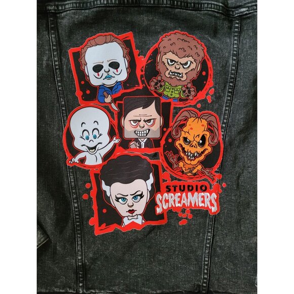 Halloween Horror Nights 2022 Studio Screamers Denim Jean Size XL - Picture 7 of 10